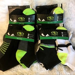 Boys Athletic Works ankle socks